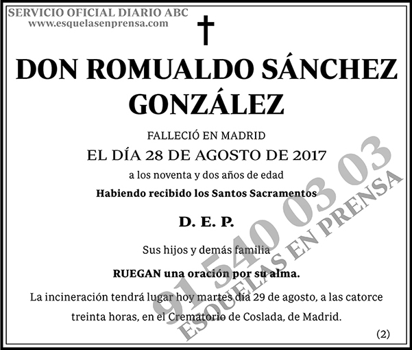 Romualdo Sánchez González